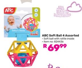 ABC Soft Ball 4 Assorted