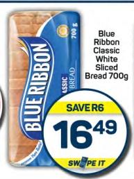 Blue Ribbon Classic White Sliced Bread 700g