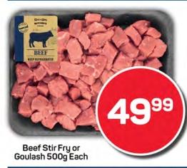 Pnp Beef Stir Fry or Goulash 500g Each