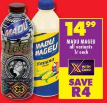 MADU MAGEU all variants 1ltr each