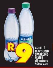 AQUELLÉ FLAVOURED SPARKLING WATER all variants 500 ml