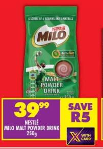 NESTLE MILO MALT POWDER DRINK 250g