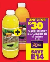 Caribbean Dairy Mix Concentrate, all variants