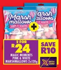 Magic Moments Pink & White Marshmallows 2x120g