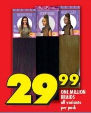 One Million Braids all variants  per pack