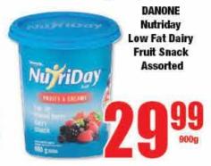 DANONE Nutriday Low Fat Dairy Fruit Snack Assorted 900gm 