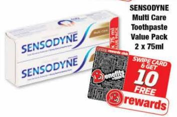 SENSODYNE Multi Care Toothpaste Value Pack 2 x 75ml