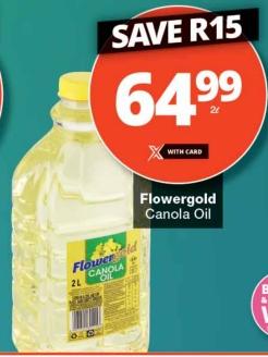 Flowergold Canola Oil 2L