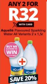 Aquellé Flavoured Sparkling Water All Variants 2 x 1.5L