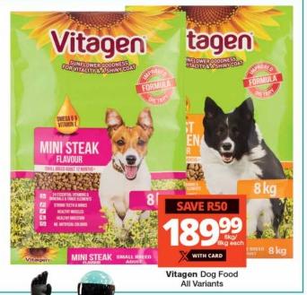 Vitagen Dog Food Mini Steak Flavour