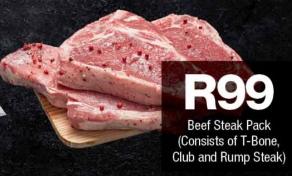 Beef Steak Pack (Consists Of T-Bone, Club And Rump Steak)