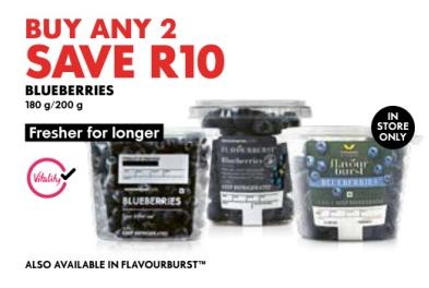 Woolworths Blueberries 180gm /200gm 