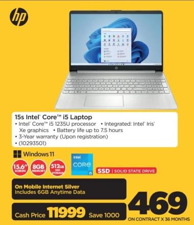 Hp 15s Intel Core i5 Laptop