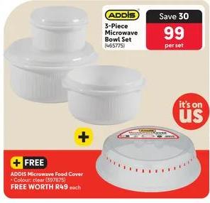 Addis 3-Piece Microwave Bowl Set