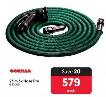 Gorilla 23 m 3x Hose Pro