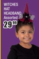 Witches Hat Headband Assorted