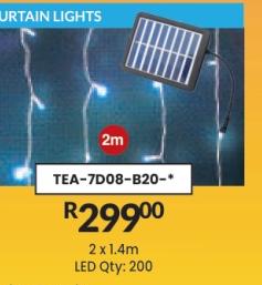 Curtain Lights with Solar Panel