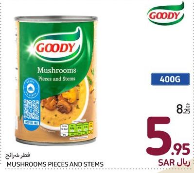 Goody Mushrooms pieces and stems 400g 