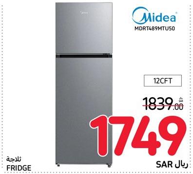 Midea Refrigerator, Top Freezer, 12 CFT