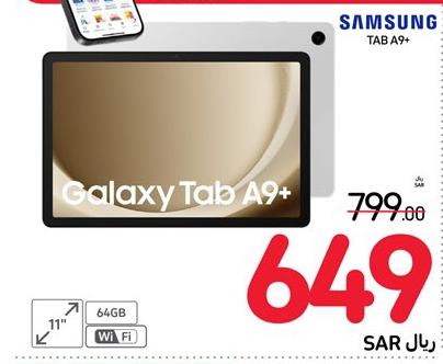 Samsung Galaxy Tab A9+, 11-inch, 64GB, WiFi