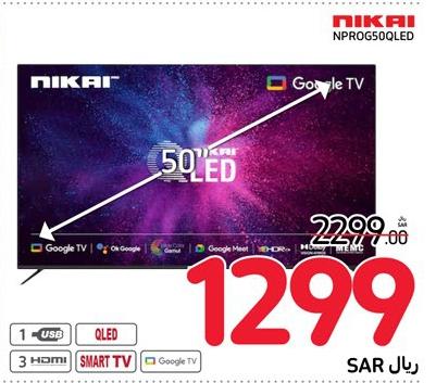 NIKAI 50" QLED Smart TV with Google TV