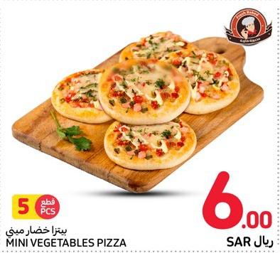 Mini Vegetables Pizza 5 PCS