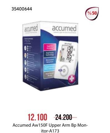 Accumed Aw150F Upper Arm Bp Monitor-A173