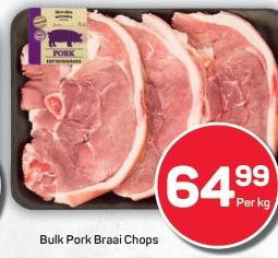 Pnp Bulk Pork Braai Chops 1kg