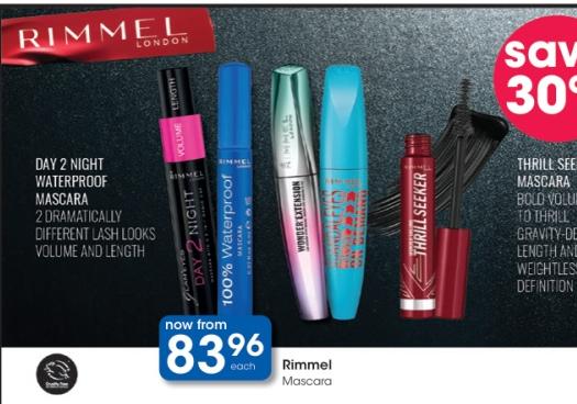 Rimmel Day 2 Night Waterproof Mascara, 100% Waterproof, Thrill Seeker Mascara