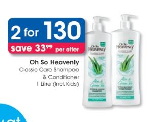 Oh So Heavenly Classic Care Shampoo & Conditioner 1 Litre (Incl. Kids)