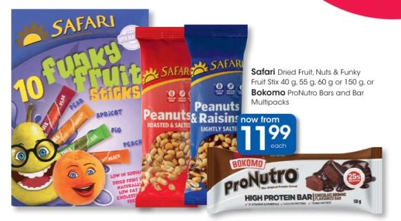 Safari Dried Fruit, Nuts & Funky Fruit Stix