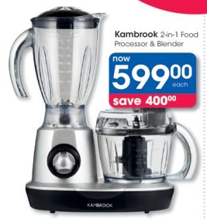 Kambrook 2-in-1 Food Processor & Blender