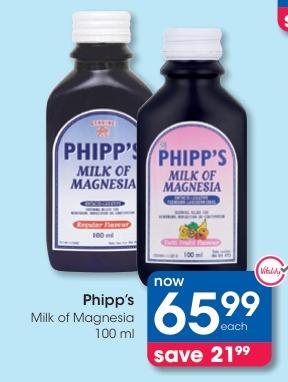 Phipp's Milk of Magnesia 100 ml