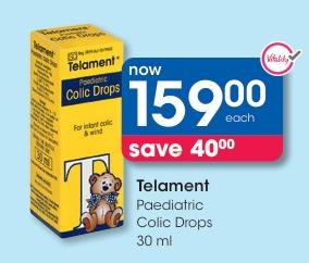 Telament Paediatric Colic Drops 30 ml