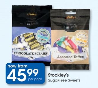 Stockley's Sugar-Free Chocolate Eclairs 70g