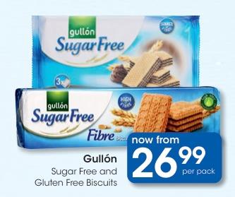 Gullón Sugar Free and Gluten Free Biscuits