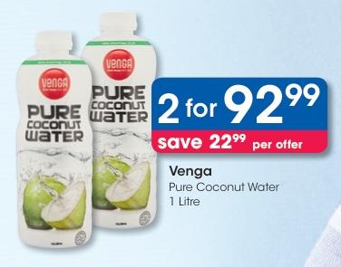 Venga Pure Coconut Water 1 Litre