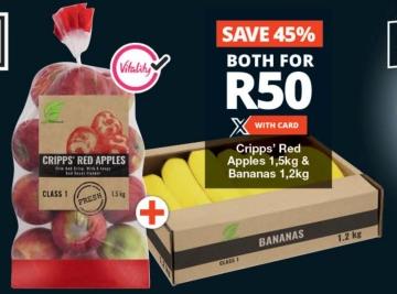 Cripps' Red Apples 1.5kg & Bananas 1.2kg