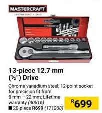 Mastercraft 13-piece 12.7 mm 