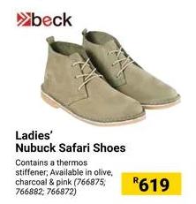 Beck Ladies' Nubuck Safari Shoes