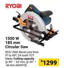 Ryobi 1500 W 185 mm Circular Saw