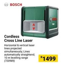 Bosch Cordless Cross Line Laser 