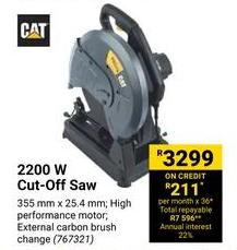 Cat 2200 W Cut-Off Saw