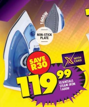 Essentials Steam Iron 1600W