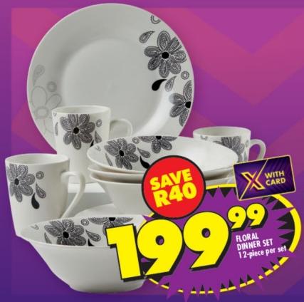 Floral Dinner Set 12-piece per set