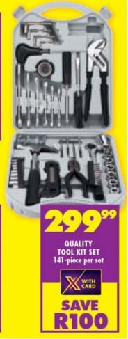 Quality Tool Kit Set 141-piece per set