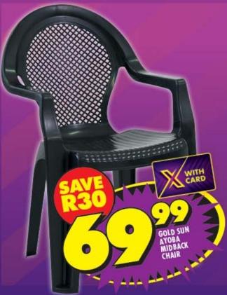 Gold Sun Ayoba Midback Chair