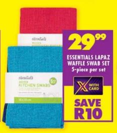 Essentials Lapaz Waffle Swab Set 5-piece per set