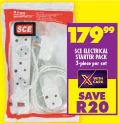 SCE Electrical Starter Pack 3-piece per set