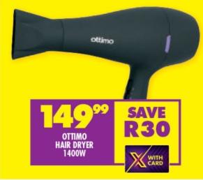 OTTIMO HAIR DRYER 1400W